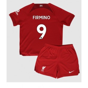 Liverpool Roberto Firmino #9 babykläder Hemmatröja barn 2022-23 Korta ärmar (+ Korta byxor)